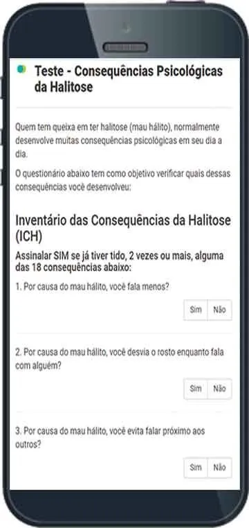 Teste Consequências Psicológicas da Halitose